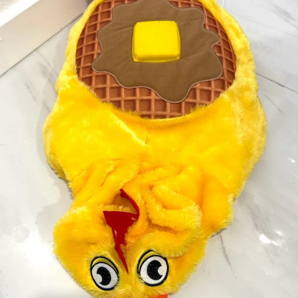 Halloween Yellow Chicken waffles Dog‎ Costume M